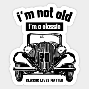 70th birthday Sticker